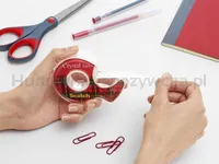 Taśma biurowa SCOTCH® Crystal Clear (6-1975), transparentna, 19mm, 7, 5m - 4