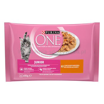 Purina One Junior Kurczak (4X85G)