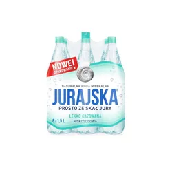 Jurajska Naturalna woda mineralna lekko gazowana 1,5 l(w tym +0,50 zł/szt. zwrotnej kaucji)