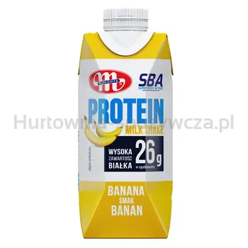 Mlekovita Napój proteinowy o smaku bananowym UHT 350g