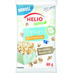 Popcorn Do Mikrofalówki Bez Dodatku Tłuszczu I Soli Helio Natura 80 G