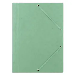 Donau Teczka z gumką preszpan, A4, 390gsm, 3-skrz., zielona 