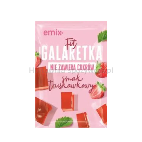 Galaretka FIT (bez cukru) truskawkowa emix 25g
