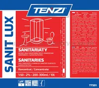 Koncentrat do gruntownego mycia powierzchni sanitarnych TENZI, Sanit Lux, 5l - 2