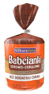 Babcianki Serowo-Cebulowe Bez Dodatku Cukrów 110 G - Naturavena [BIO]