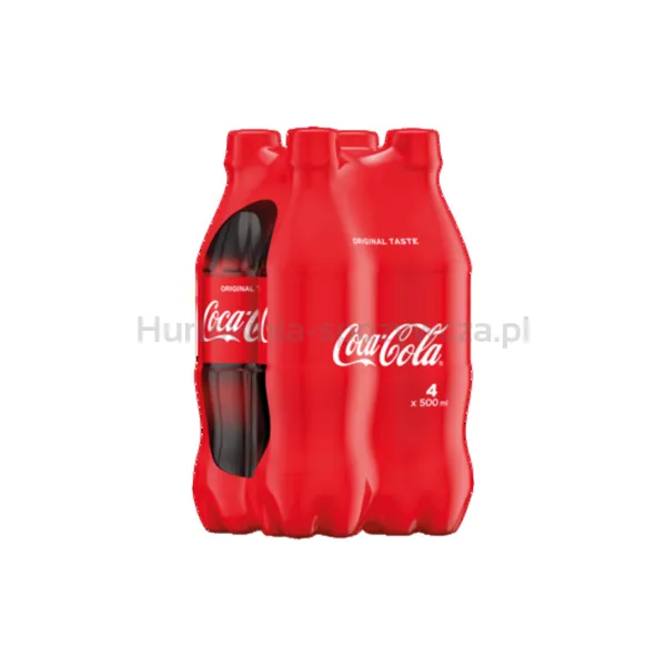 Coca Cola PET 4x500 ml (w tym +0,50 zł/szt. zwrotnej kaucji)