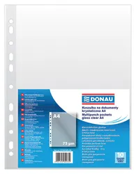 Donau Koszulki na dokumentyPP, A4, krystal 75mikr 10szt. 