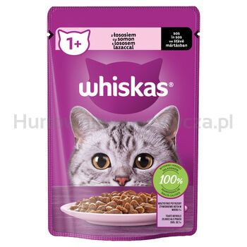 Whiskas Saszetka Sos Z Łososiem 85 G