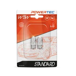 Żarówka Powertec Standard 12V 5W W2,1X9,5D W5W 2Szt.