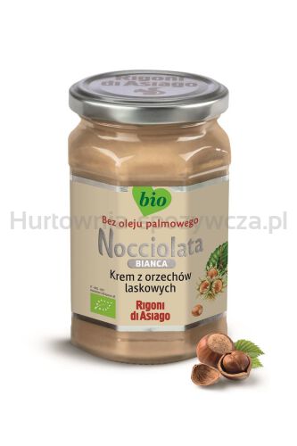 Krem Z Orzechów Laskowych Biały Bezglutenowy Bio 250 G - Rigoni Di Asiago (Nocciolata) [BIO]