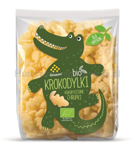 Chrupki Kukurydziane Krokodylki Bio 80 G - Granex [BIO]