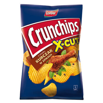 Crunchips X-Cut Kurczak W Ziołach 140G