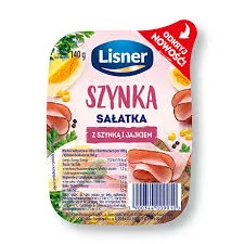 Lisner Szynka Sałatka z szynką i jajkiem 140 g