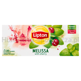 Lipton Herbata Infusion Melissa Cherry