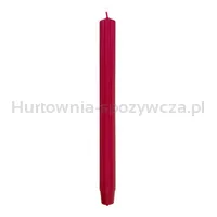 Świeca stołowa długa ryflowana DONAU HOME, 25x300 mm, 4 szt., czerwona - 2