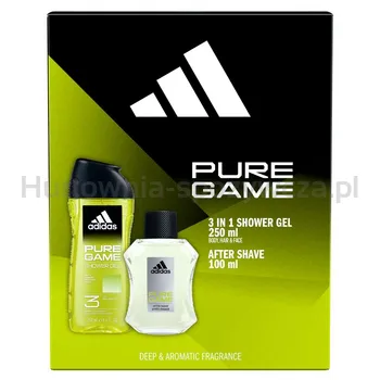 Adidas Pure Game Woda Po Goleniu 100 Ml + Żel Pod Prysznic 250 Ml