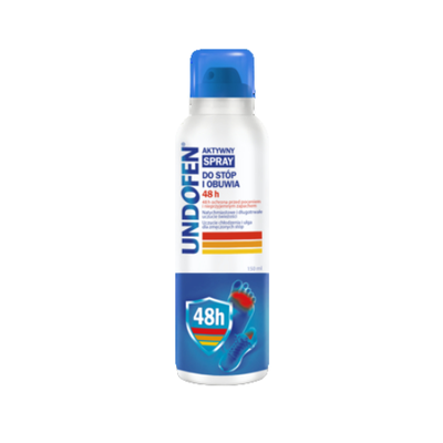 Undofen Aktywny spray do stóp i obuwia 48h 150 ml