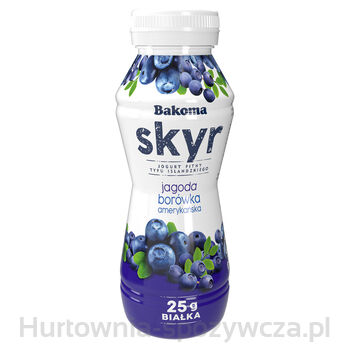 Bakoma Skyr Jogurt Pitny Typu Islandzkiego Jagoda-Borówka Amerykańska 300G