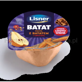 Batat Pasta z batatem i gruszką Lisner 80 g