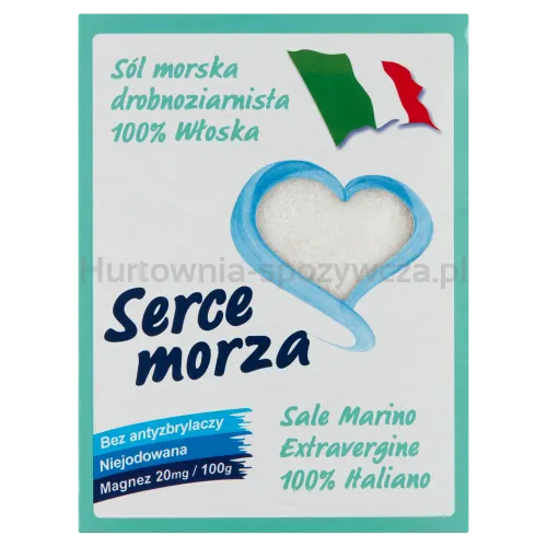 Cuor Di Mare Sól Morska Niejodowana Drobna Zielona 1Kg