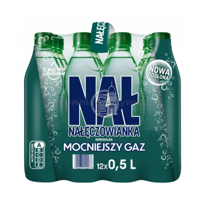 Woda Nałęczowianka Naturalna Gazowana 0,5 L Pet