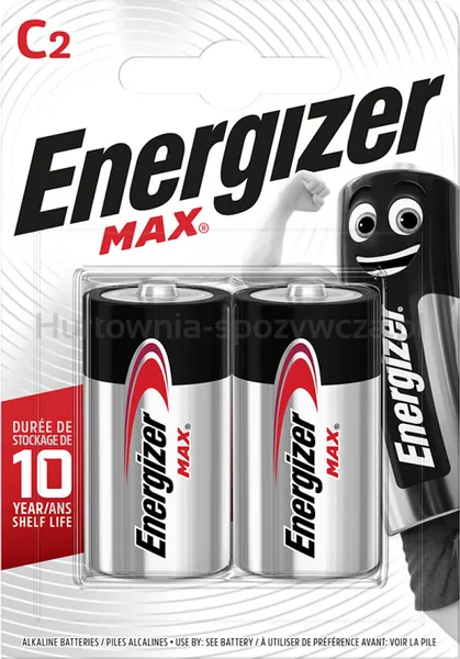 Bateria Energizer Max, C, Lr14, 1,5V, 2Szt.