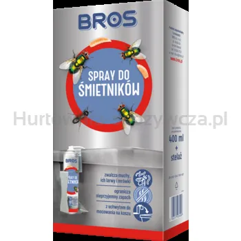 Bros Spray Do Śmietników 400Ml - Zestaw Z Uchwytem