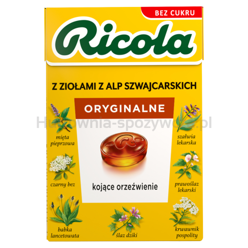 Ricola Oryginalne Ziołowe 27,5G