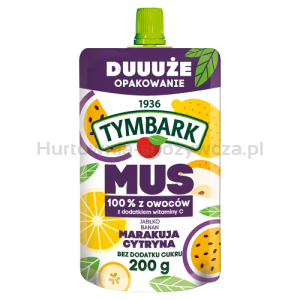Tymbark Mus 100% Jabłko Banan Marakuja Cytryna 200 G