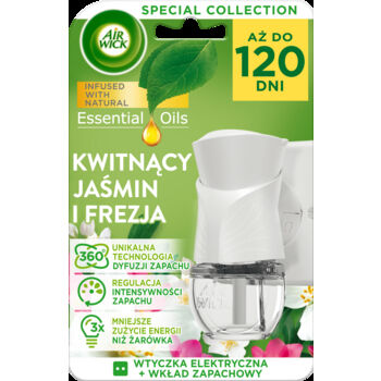 Air Wick Elektryczny Kwitnący Jaśmin i Frezja / Jasmine Bloom & Freesia 19 ml Komplet