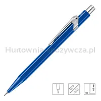 Ołówek automatyczny CARAN D'ACHE 844, 0,7mm, Metal-X, niebieski - 2