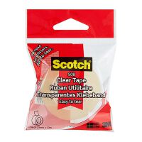 Taśma klejąca SCOTCH 508, 19mmx33m, przezroczysta żółta