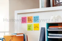 Karteczki Samoprzylepne Post-It® Super Sticky (654-S), 76X76Mm, 12X90 Kart., Żółte - 5