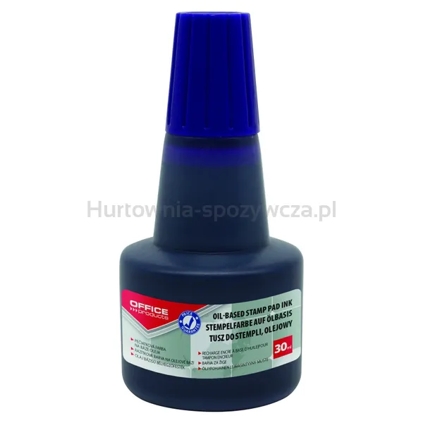 Office Products Tusz olejowy do pieczątek metalowych 30ml, fioletowy 