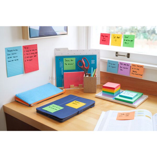 Post-It Karteczki samoprzylepne Super Sticky, PLAYFUL, 76x76mm, 6x90 kart.  - 4