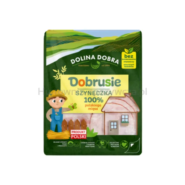 Dobrusie szyneczka 100% polskiego mięsa w plastrach 100g Dolina Dobra