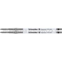 Wkład do długopisu SCHNEIDER 775, M, 2szt., blister, czarny - 2