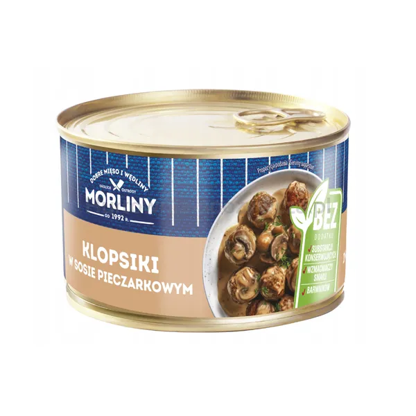 Morliny Klopsiki wieprzowe w sosie pieczarkowym 400g