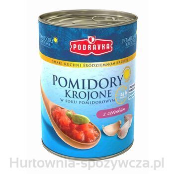 Pomidory Krojone Z Czosnkiem Podravka 400G