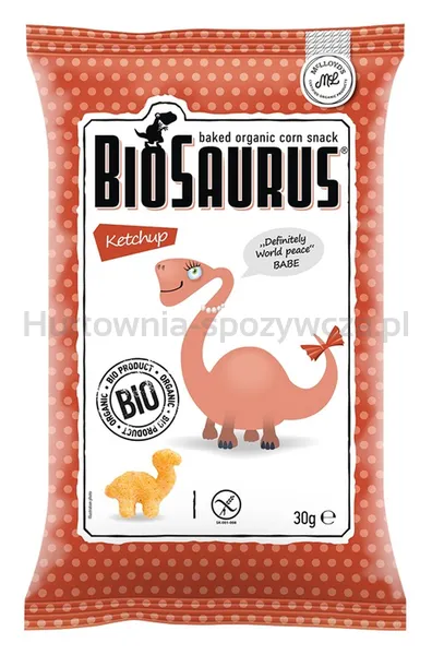 Chrupki Kukurydziane Dinozaury O Smaku Ketchupowym Bezgl. Bio 30 G