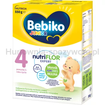 Bebiko Junior 4 Odżywcza formuła na bazie mleka dla małych dzieci powyżej 2. roku życia 550 g