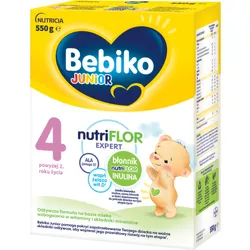 Bebiko Junior 4 Odżywcza formuła na bazie mleka dla małych dzieci powyżej 2. roku życia 550 g