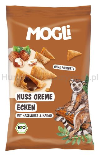 Rożki Z Kremem Orzechowo - Kakaowym Bezglutenowe Bio 30 G - Mogli [BIO]