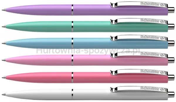 Długopis automatyczny SCHNEIDER K15, M, 1 szt., mix kolorów pastelowych