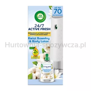 Air Wick Active Fresh Kwiat Bawełny & Biały Lotos/ Cotton Blossom & White Lotus 228 ml Komplet