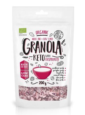 Granola Malina Keto Bio 200 G - Diet-Food [BIO]