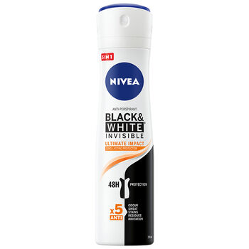 Nivea Antyperspirant BlackWhite Invisible Ultimate Impact Spray 150Ml