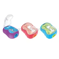 Temperówka plastikowa KEYROAD Seed, pojedyncza, z osłoną, średnica: 8mm, 2szt, blister - 2