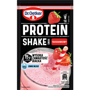 Dr.Oetker Protein Shake smak truskawkowy 18 g