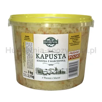 Kapusta Kiszona Z Marchewką Pl 3Kg